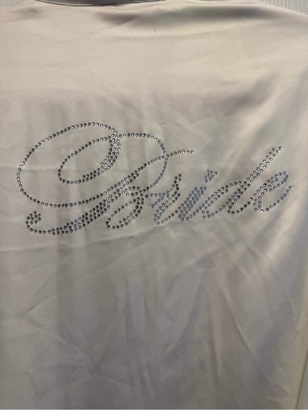 Icing Bride Embellished Satin Robe - Ivory - Picture 2 of 4